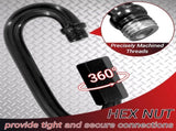 3.5" Black Quick Link, 20 Pcs 3/8" Heavy Duty Locking Carabiner, 2000 LBS Capacity, Durable V1258-DP02-WO-395