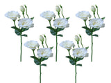 5PCS Artificial Silk Fake Eustoma Flowers Long Stem Lifelike Flowers for Wedding Party Home Decor V1294-YM0901-240821HL01-3