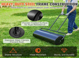 Lawn Roller, 17 Gallon 36 Inch Sand/Water Filled Yard Roller, Steel Sod Roller with Easy-turn Plug V952-TSCPGL17JL36QEQZ0V0