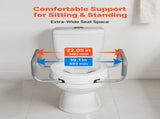 Raised Seat with Arms, 136.1 kg Load Capacity, 88.9 mm Lift Height, Widened Commode Elevated V952-AZSJGMTZD35YISHJB001V0