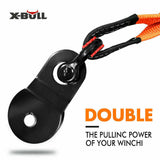 X-BULL Winch Recovery Kit 11PCS 4WD 4x4 Pack Off Road Snatch Strap Essential V211-AUEB-XBRK011