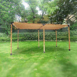 Roof Pergola Gazebo Shed Matte Black Steel Brackets and Coffee Screen DIY Kits V63-848281