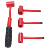 Door Hinge Adjustment Tool Kit 4 in 1 Steel Silicone Hinges Gap Adjusting Wrench Hinge Bender Tool V1294-YM0901-3114250026211