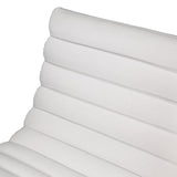 Caviar Bonded Leather & Steel Lounge Accent Chair in White V1041-JMC-1059WHITE
