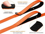 Martingale Dog Collar, 6FT Double Handle Leash for Training, Orange V1259-DP01-A-4638