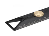 Aluminum Alloy Straight Ruler 25cm Precise Scale Professional for Woodworking Drawing Measuring Tool V1294-YM0901-3114240054311