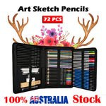 72pcs Professional Drawing Artist Kit Set Pencils and Sketch Charcoal Art Tools V201-BCZ0072BL8AU