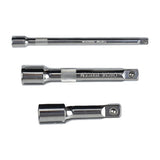 3Pieces 3/8" or 1/2" Drive Heavy Duty Socket Wrench Extension Bar for Automotive Repair Machinery V1192-AZ-W-23414