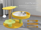 Pineapple Pineapple Cat Tree with Scratching Post & Cozy Perch - Multi-Level Cat Tower with Flower V888-ELOSUNG48750