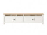 Noosa Entertainment Unit White and Oak 4 Doors and 3 spaces V1150-TV24001