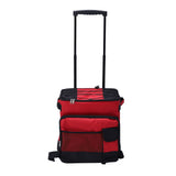 Rolling Cooler 43L Large Capacity Waterproof Foldable Rolling Insulated Box for Camping Picnic Red V1294-YM0901-3117240200211