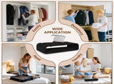 50 Pack Black Velvet Hangers Non Slip, Felt Pants Hangers Thin Space Saving Clothes Hanger Flocked V1258-DP02-F-463