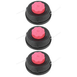 3Pcs/Box Universal Lawn Mower Trimmer Head with Trimmer Line Replacement Garden AccessoryH16 Black V1294-YM0901-3111200151312
