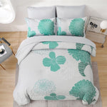 Floral Winter Comforter Set, King Size, Ultra-Soft Quilted Bedding with Pillowcases V745-MAB010945AJ3