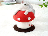 Brown Mushroom Cat Tree with Sisal Scratching Post - Large Vertical Cat Climber, Durable V888-ELOSUNG48682