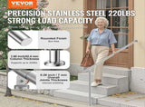 Handrails for Outdoor Steps, 47.3in / 120cm Deck Railing Kit Wall Floor Mounted, Railings for V952-BXGDLZFS120CR5F2IV0