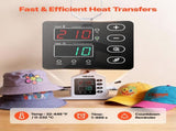 Hat Heat Press Machine, with 4 Interchangeable Platens and Caps Stretcher, Precise Temperature & V952-SDKMJBS854YCBQVIG001V3