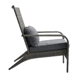 Coastal Weave Reclining Armchair with Bonus Cushion Covers V264-OTF-569S-LGR-NA-1