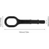 Tow Hook Screw, Metal Car Tow Hook Heavy Duty Towing Hook Bumper Trailer Ring 1T0 805 615 A V1188-MS-227-0727