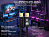 OXHORN CB-DP-16K-05 DisplayPort 2.1 Cable DP80 5m V28-ACBOXHCBDP16K05