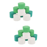 18 Rolls Green and White Crepe Paper Streamers Jungle Theme Paper Garland Streamer V1366-AZ2-W-13612