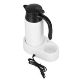 800ml Portable Electric Car Kettles Car Water Dispenser with White Base Silicone Sealing Ring Cover V1294-YM0523-3113210237912
