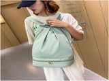 Gym Swim Backpack With Shoe Compartment, Wet Dry Separation Foldable Travel Sports Bag For Women, V1237-ZY-807-214