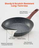 Frying Pan Skillet, Aluminum Egg Fry Pans, 3 Piece Set , Nonsitck Heavy-Duty V952-LCGSJTMFSTC9SVAUG001V0