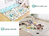 double-sided cartoon folding 2cm living room game odor-free children play V1102-115-54649-MUS-160-180CM