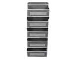 5 Shelf Hanging Closet Organizer Non Woven Fabric Over The Door Storage Bags with 5 5 Mesh V1294-YM0901-3117240298511
