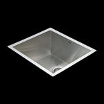 510x450mm Handmade Stainless Steel Undermount / Topmount Kitchen Laundry Sink with Waste V63-770055