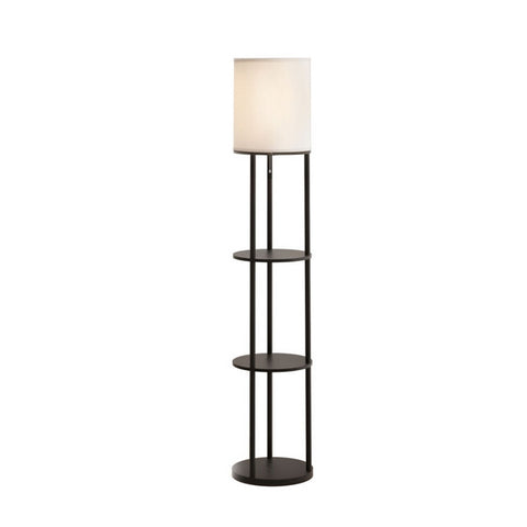 Artiss Floor Lamp 3 Tier Shelf Storage LED Light Stand Home Room Vintage Round LAMP-FLOOR-SF-F31171