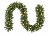 Jingle Jollys 2.7M Christmas Garland 8 Mode LED Lights Timing 200Tips Xmas Decor XM-TR-GAR-9FT-MF-LED
