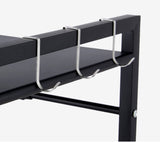 Adjustable Microwave Oven Storage Shelf White V498-MICROWAVESHELF-WH