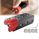 Woodworking Chamfering Tool, Manual Edge Planer Deburring Tool, Aluminum Wood Edge Trimmer for V1107-146-54393-BLA-A