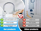 2 Pcs Shower Splash Guard, Self Adhesive Acrylic Bathtub Corner Water Guard for Preventing Water V1237-ZY00B0CH2XYL3X
