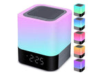 Night Lights Bluetooth Speaker Alarm Clock Bluetooth Speaker Touch Sensor Bedside Lamp Dimmable V1263-JX-6734