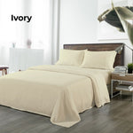 Royal Comfort Blended Bamboo Sheet Set Dark Ivory - King ABM-202001