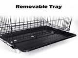 3 Level Rabbit Bird Cage Ferret Parrot Aviary Cat Rat Aviary Budgie Hamster Pet Cages Castor L V610-PET-CAT-CAT-L