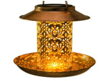 Bird Feeders for Outdoors Solar Led Iron Metal Bird Feeder Hanging Lamp V1370-AZ4-19694