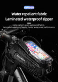 ROCKBROS Hard Shell Bike Top Tube Bag - Waterproof Cycling Frame Pouch with TPU Touchscreen Phone V888-ELOSUNG41862
