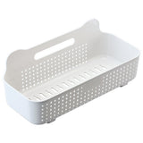 Wall Storage Basket Space Saving Rectangular Plastic Wall Mounted Basket Organizer for Bathroom V1294-YM0901-3112240007811