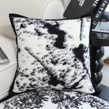 SOGA 2X 50cm Throw Pillow Black and White Leopard Thick Premium Polyester Fiber for Home Decor FRENCHCUSHION323X2