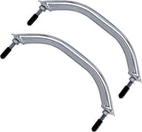 2PCS Boat 316 Stainless Steel 8-3/4'' Polished Grab Handle Oval Tube Bar Handrail for Marine Yacht V1259-DP01-A-1313