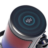USB Condenser Microphone Gaming Mic with RGB Light for PC Gaming Live Recording Streaming Black V1263-JX-7090
