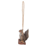 Hanging Squirrel Statues Garden Decor Cute Swing Squirrel Sculpture Outdoor Patio Ornament Animal V1294-YM0703-3111230084312