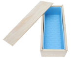 1200ml Silicone Rose Soap Mold Double Open DIY Hand-Made Soap Making Supplies Sky Blue V1294-YM0721-3118210071611