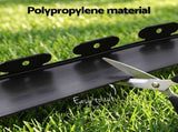 Green Fingers Garden Edging 60ft 30pcs Flexible Garden Border Plastic Lawn Edging Black XFEL-GED-66FT-30PCS-BK