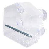 Window Bird Feeder Clear Sturdy Acrylic Window Bird House Feeder with 4 Suction Cups V1294-YM0521-3111230076311