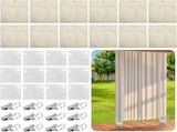 12 Pack Outdoor Curtain Weight Bags, Patio Curtain Sandbag with Sealed Bags and Clips, Reusable V1259-DP01-A-3412
